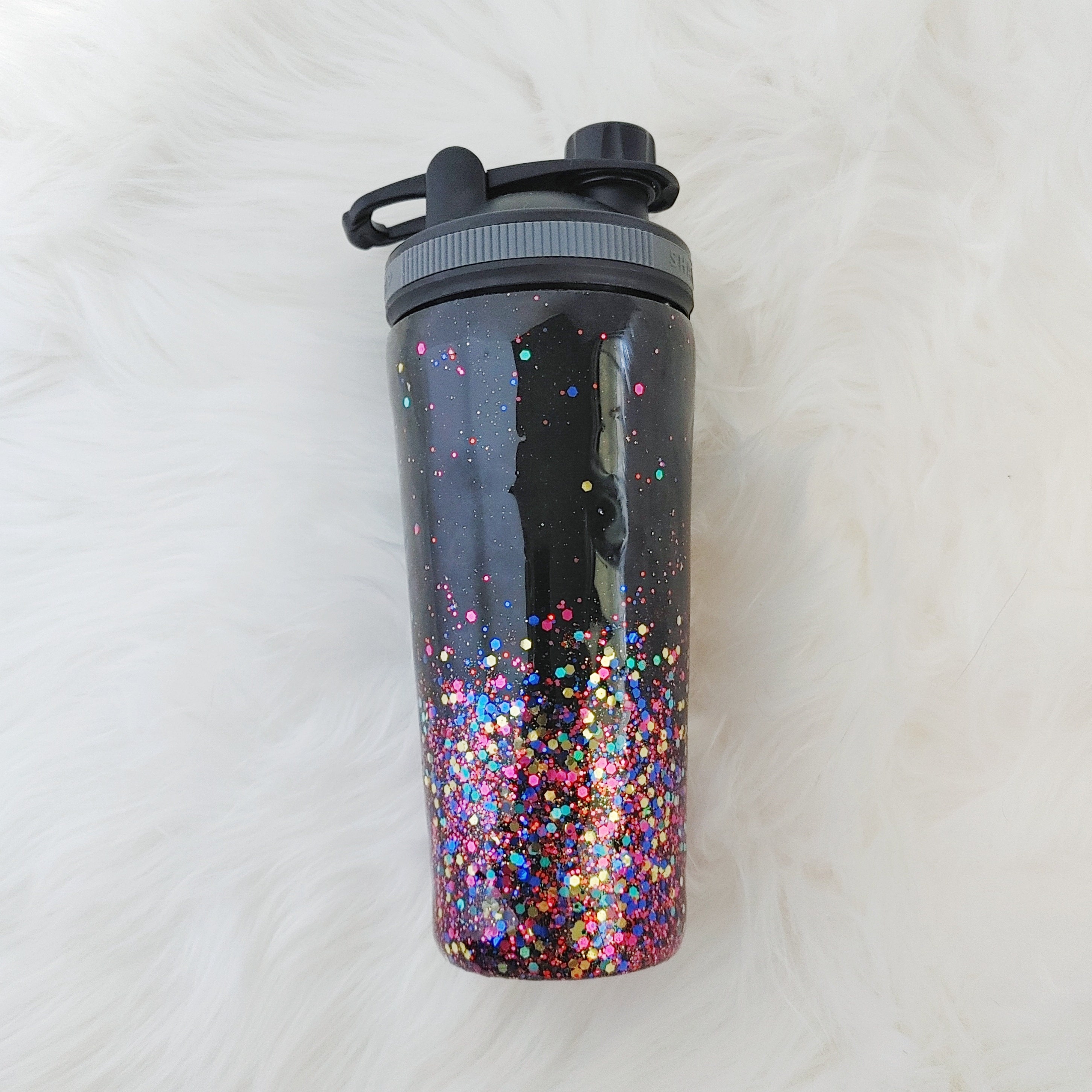 25 Oz Black and Brights Glitter Shaker Cup - Etsy