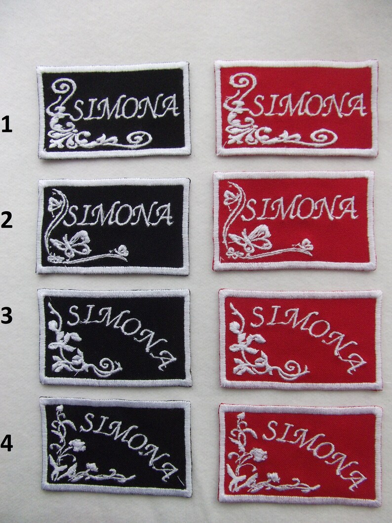 Custom Embroidered Name Tags name Patch Sew On. BUY 5 GET 1 Etsy