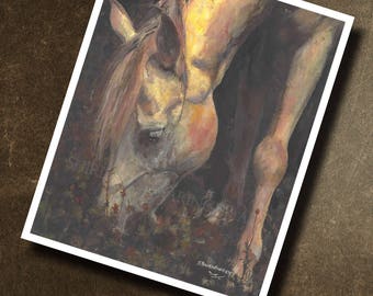 Ethereal Horse Fine Art Print – Moody Equine Giclee Artwork