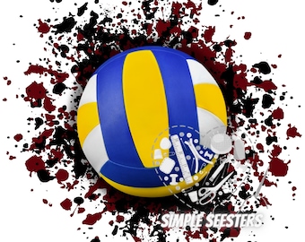 Maroon and Black Splatter volleyball / volleyball background png / volleyball background / digital download/sublimation volleyball
