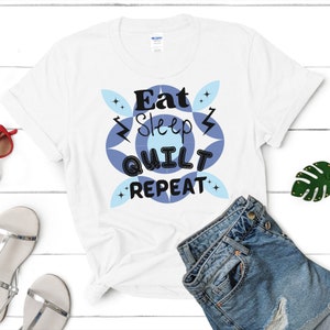 Eat Sleep Quilt Repeat DIGITAL IMAGE / Quilting/ Sewing