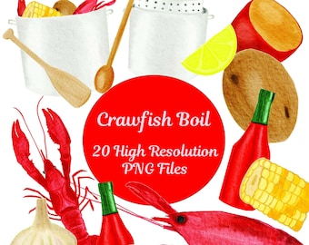 Crawfish Boil Clipart, Crawfish Clip Art, New Orleans Clipart