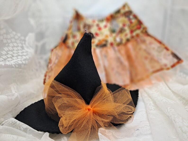 18 Inch Doll Halloween 2 Piece Dress Set With Attached Tulle Slip and