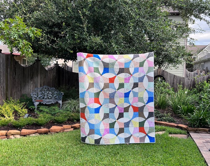 Modern Handmade Quilt | Multi-colors Quilt | Lap Quilt | Wall Hanging I ...