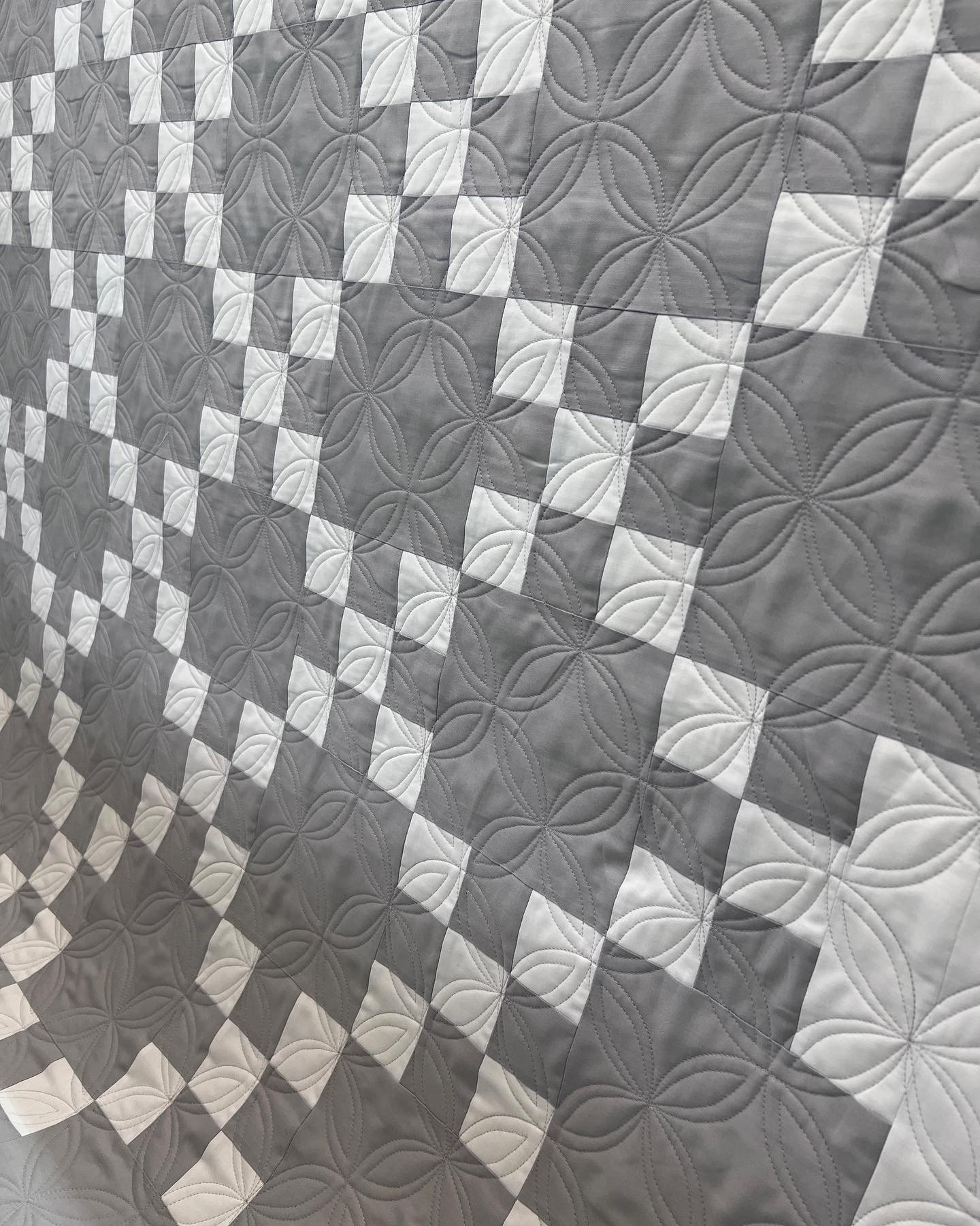 Modern Handmade Quilt Gray and off White Quilt Lap Quilt Wall Hanging ...
