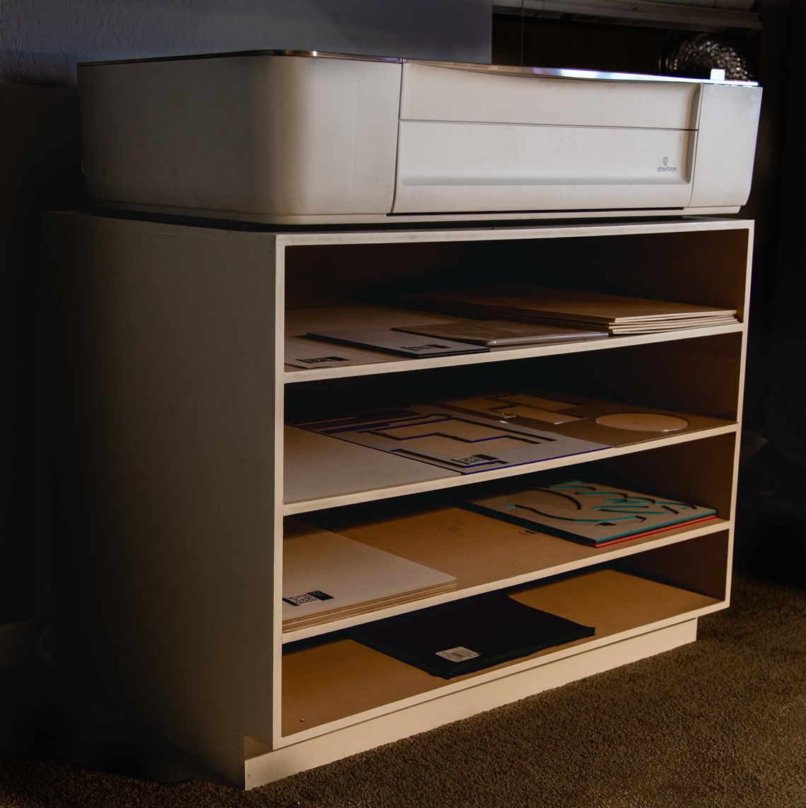 Workstation Table plans Stand with Storage Etsy