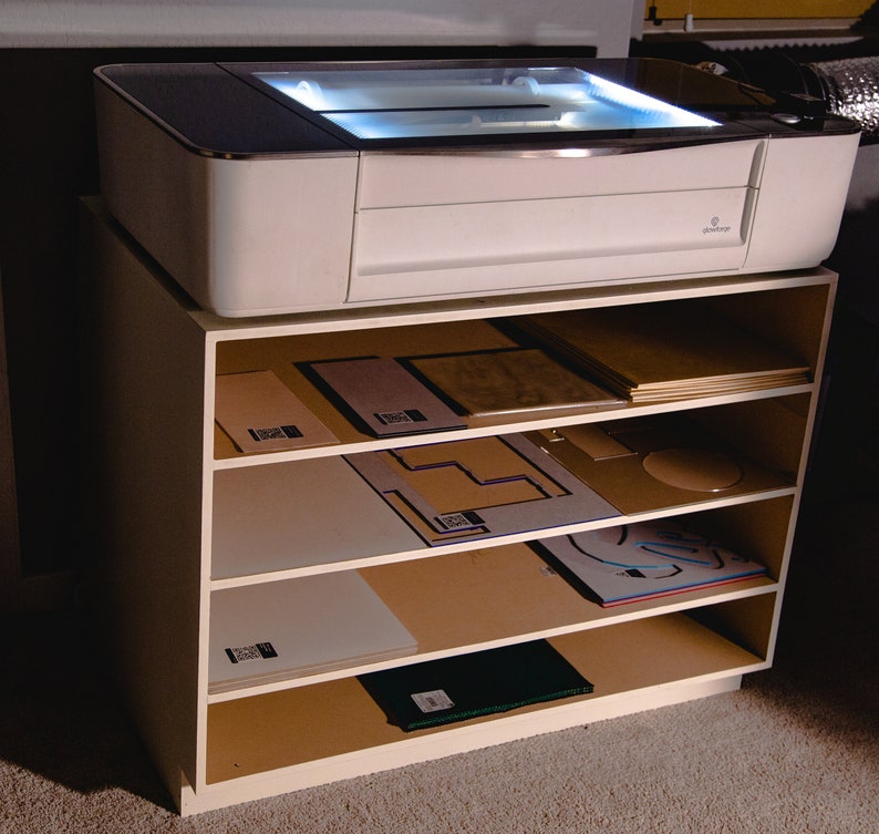 Workstation Table Plans Stand With Storage Etsy