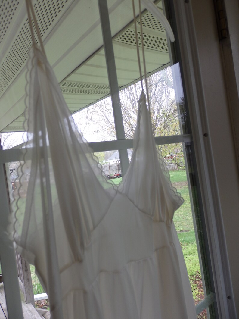 Women/'s Nightgown Sleeveless Nightie Maxi Nightgown White Nightie