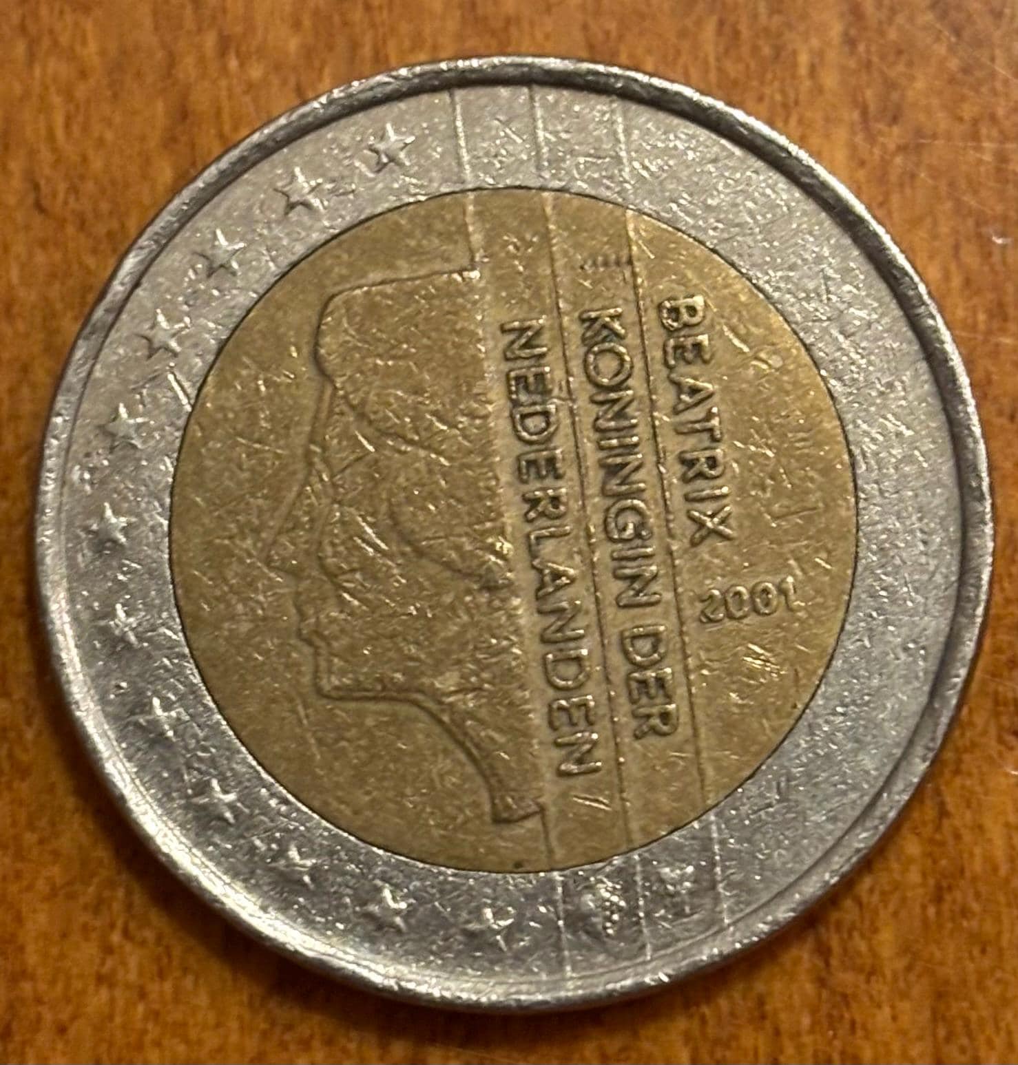 オランダ「ベアトリクス」2001年2ユーロ硬貨 - 希少コレクターズアイテム Queen beatrix coin - Etsy 日本