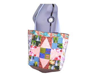 Patchwork Canvas Einkaufstasche
