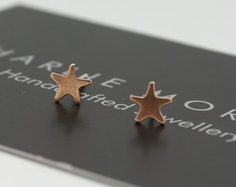 Dainty Gold filled star stud earrings