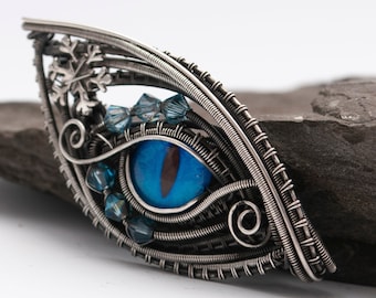 Winter Dragon Eye pendant or Brooch