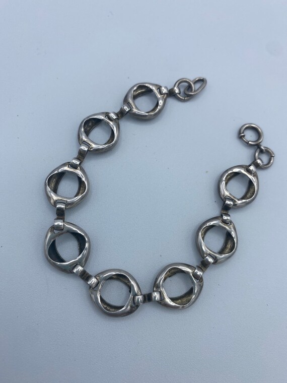 Vintage Sterling Chain Bracelet Older - image 5