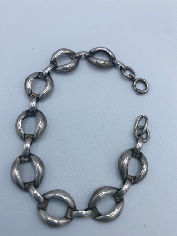 Vintage Sterling Chain Bracelet Older - image 3