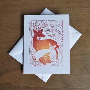 Deer Family 4 Card Pack, Cartes vierges