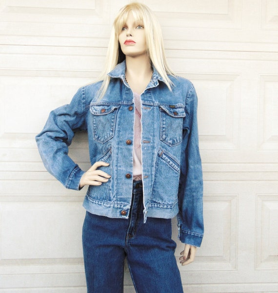Vintage 60's-70's Maverick Denim Jacket, Sz Small