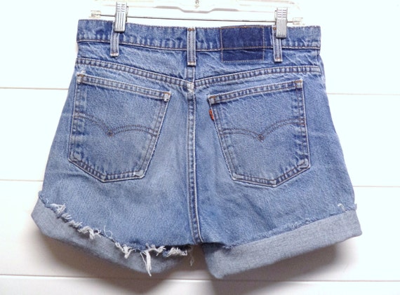 denim shorts high waisted levis