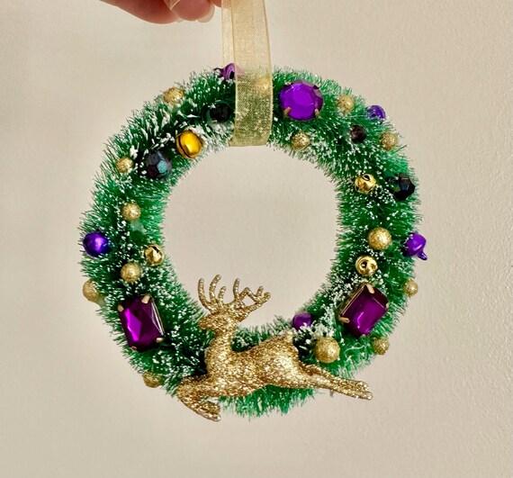 Vintage Rhinestone Bib Necklace, Teal Blue Jade G… - image 10