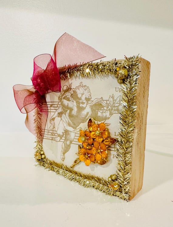 Vintage Rhinestone Bib Necklace, Teal Blue Jade G… - image 16