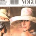SALE**Vogue 7600, Sz S-L/21.5-23.5" Head. 4Styles of Ladies Hats by Patricia Underwood: Turban/Head Scarf/Wide Brim Hat/Millinery pattern