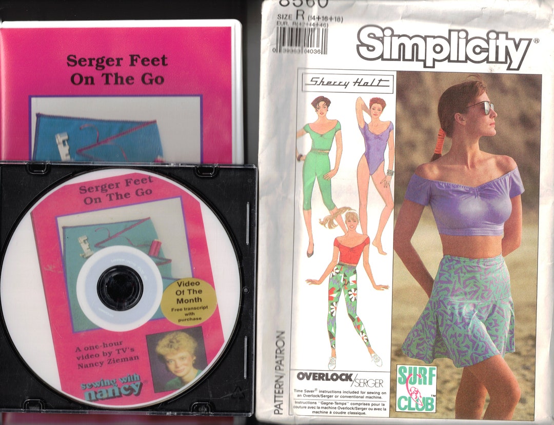 Simplicity 8560 & Nancy Zieman/sewing With Nancy Serger Feet Etsy