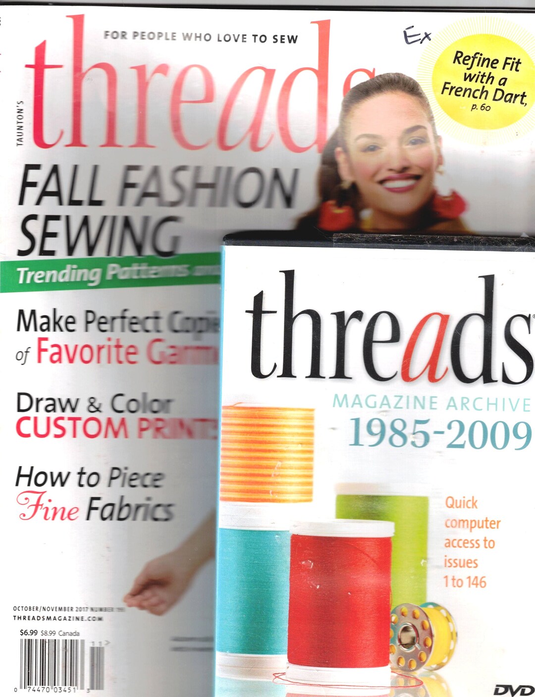 LOT Of 2 Threads Magazine Archive 1985 2009 DVD AND Issue 193 Includes Lot of 2 threads magazine archive 1985 2009 dvd and issue 193 includes