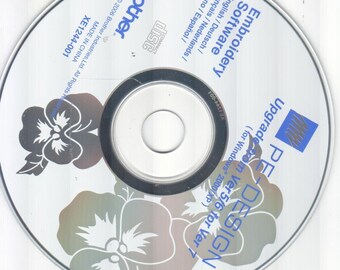 SALE* Brother PEDesign Embroidery Software Upgrade for Versions 5 & 6 to Ver 7 #XE1244-001; the listing is for installaltion CD disk ONLY