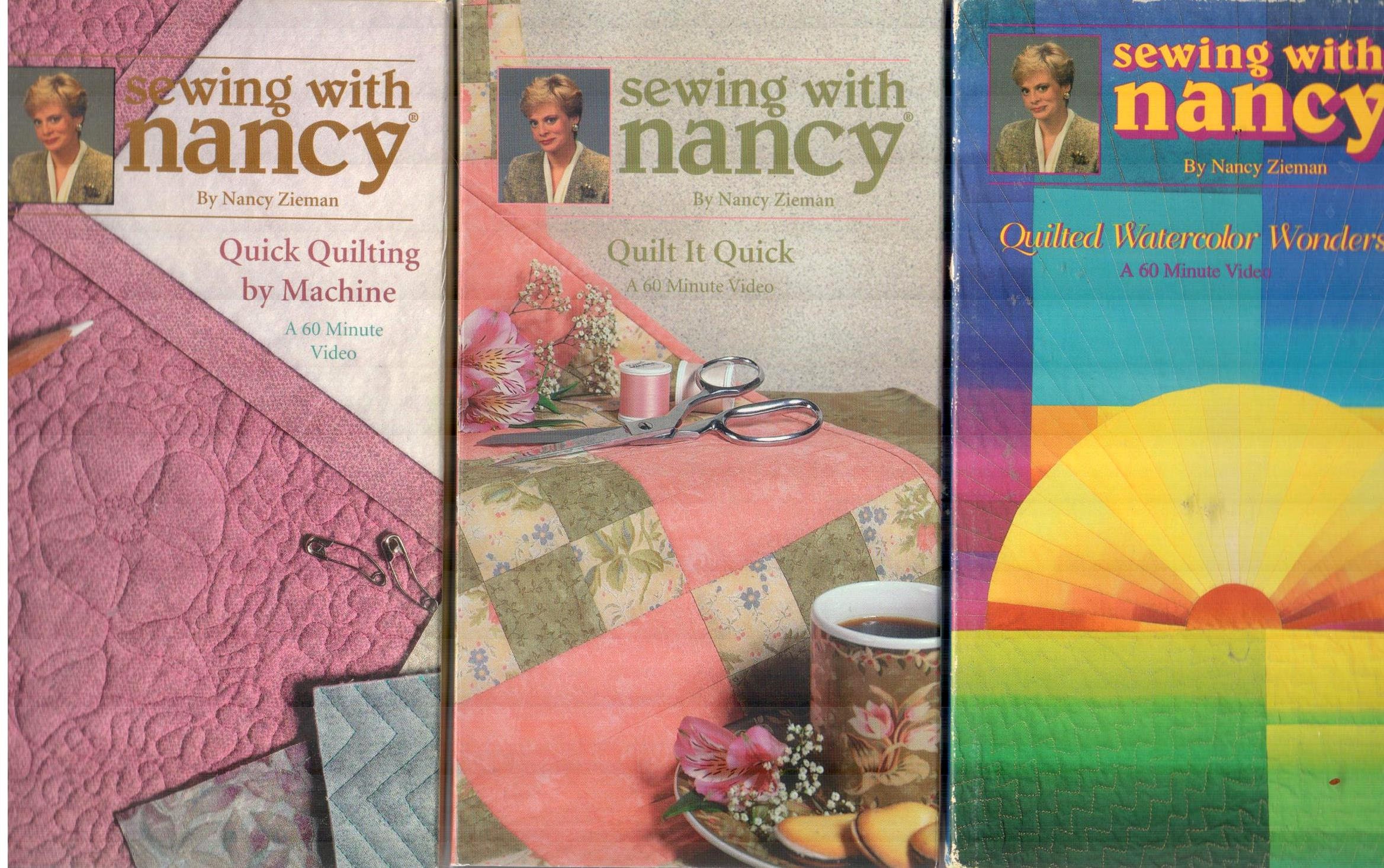 SALE Lot of 3 Sewing with Nancy Quilting videos Quilt It Etsy
