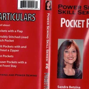 LOT of 2:  Kwik Sew 3585/Womens Dolman Sleeve Jacket pattern/CUT on 4X, & Sandra Betzina Pocket Particulars DVD good condition