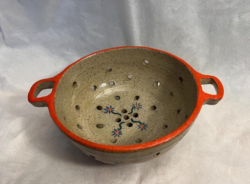 Spring Ceramic Colander