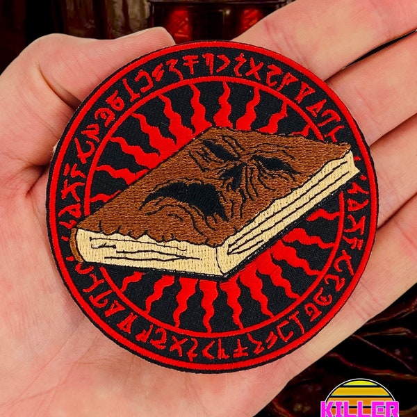 3.1" Necronomicon Iron On Patch Diy Embroidery Patch Applique Nostalgic Horror Gifts