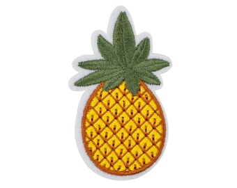2.4" Yellow Pineapple Iron On Patch
