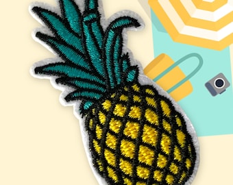 2.8" Pineapple Iron On Patch