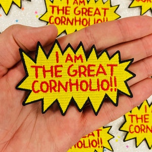 3.5" I Am The Great Cornholio Iron On Patch Motifs Embroidery Applique