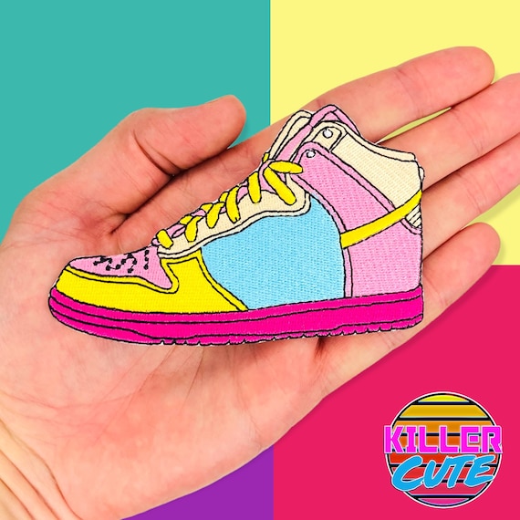 4.2 Multicolour Vintage Sneaker Iron on Patch DIY Sew on