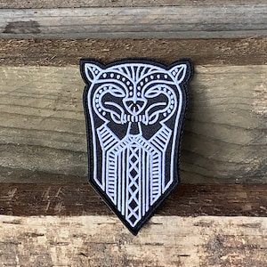 4&quot; Viking Berserker Warrior RuneWolf Iron On Patch