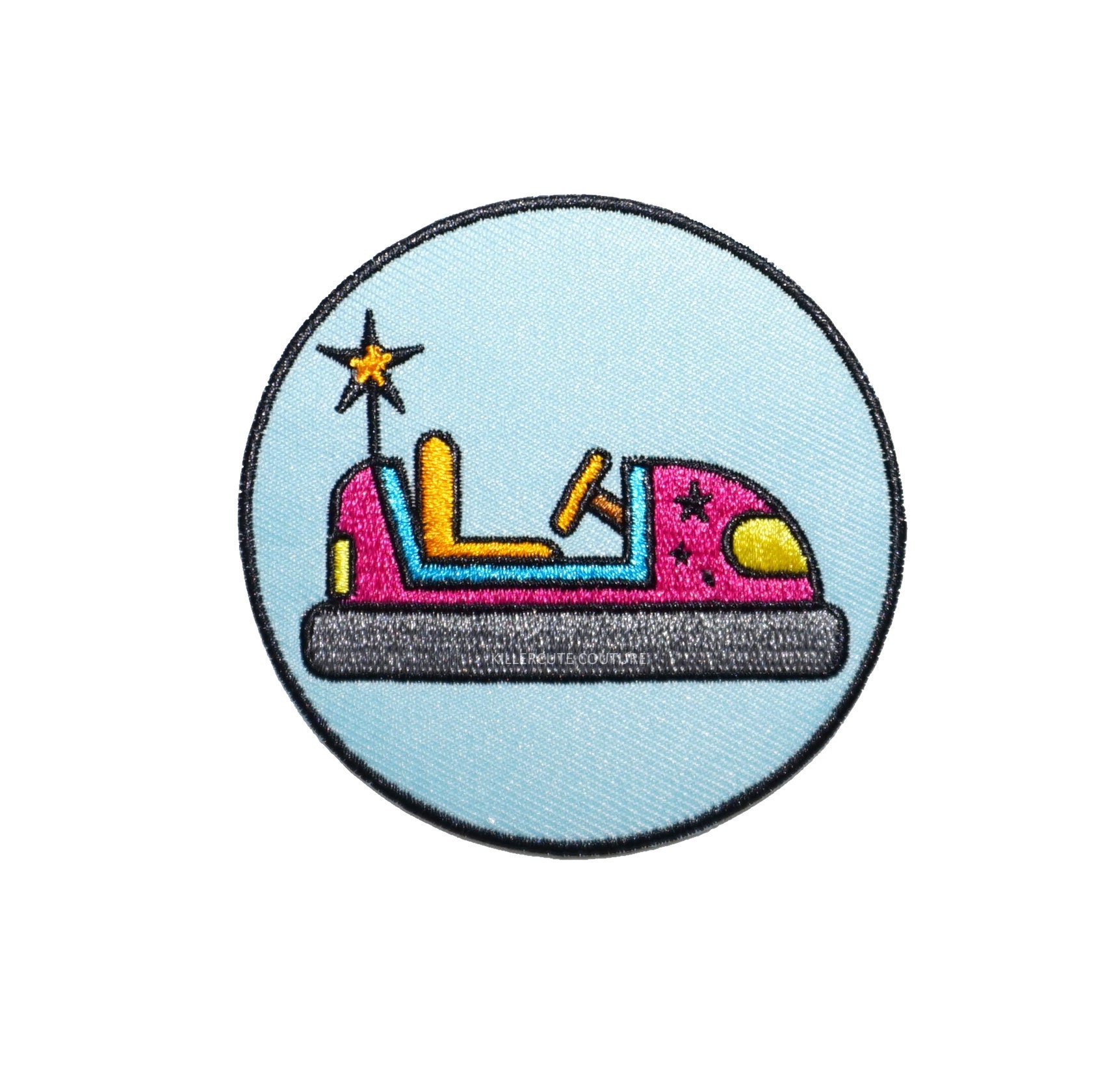 80s Vintage Picture Slides Toy Embroidered Iron On Patch Appliqué