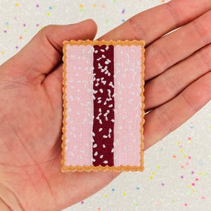3.3” Iconic Classic Australian Iced VoVo Biscuit Embroidery Iron On Patch Childhood Treats
