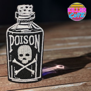 3.1” Posion Bottle Iron On Patch