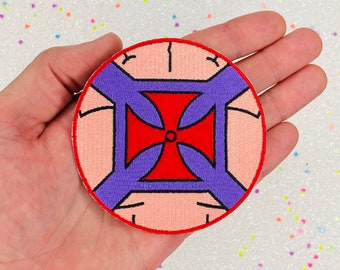3.4" Power of Grayskull Chest Armor Shield Iron On Patch Nostalgia Gift
