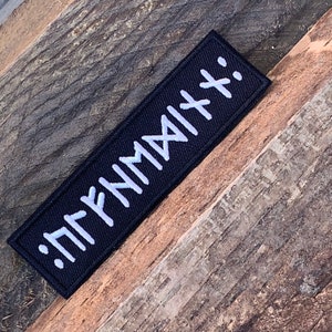 4&quot; Viking Ulfhedinn Futhark Runes Iron On Patch Diy Embroidered Patch Applique