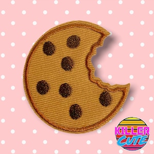 2.1&quot; Chocolate Chip Cookie Iron On Patch