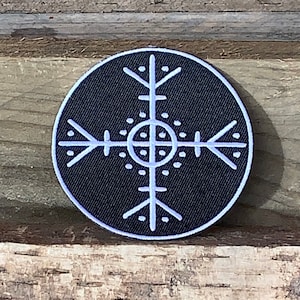 3.3&quot; Viking Sun Stave Iron On Patch
