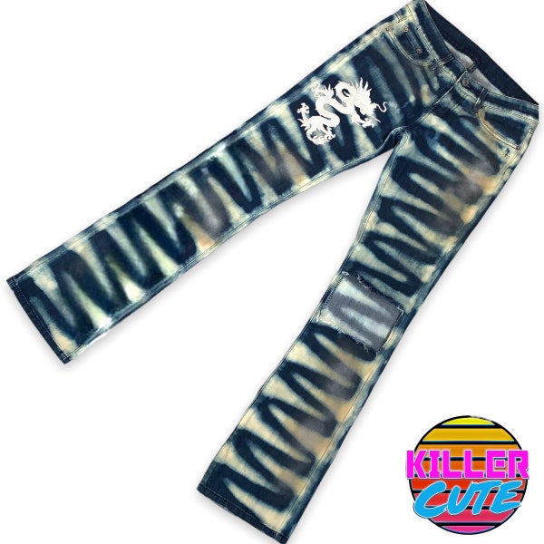 Spray Paint Jeans Etsy