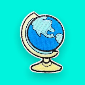 2.5” Planet Earth Globe Iron on patch