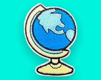 2.5” Planet Earth Globe Iron on patch
