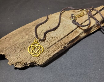 Celtic knot necklace, Celtic knot necklaces, cord necklace, Dara knot charm necklace, charm necklace, Irish necklace, Irish knot necklace