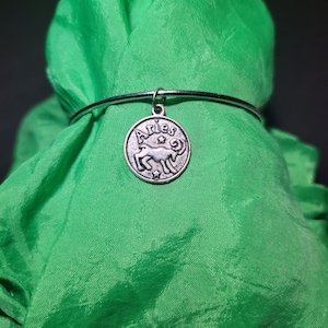 Aries Zodiac Charm Bracelet, zodiac bracelet, rigid charm bracelet, Aries bracelet,gift for her,gift for him, gift for Aries, charm bracelet