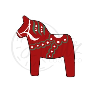 Digital STL File - Dala Horse Cookie Cutter
