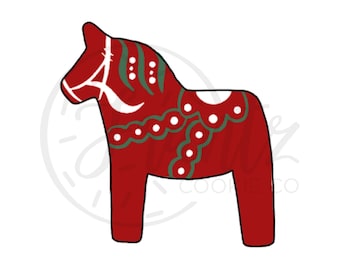Digital STL File - Dala Horse Cookie Cutter